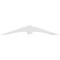 Ekena Millwork Archdale Architectural Grade PVC Gable Bracket, 72"W x 12"H x 6"D x 6"F, 4/12 Pitch GBP072X12X0606ARC00 - alternate 4